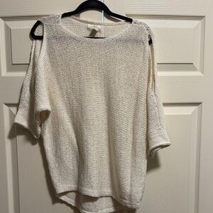 Elegant Cream Knit Sweater